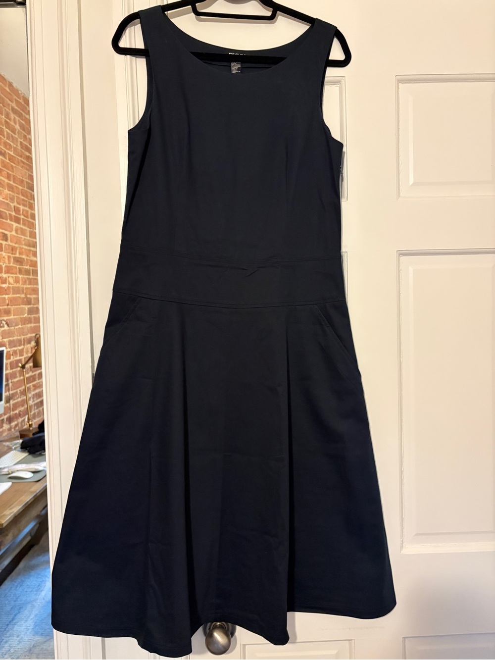 DKNY navy sleeveless dress
